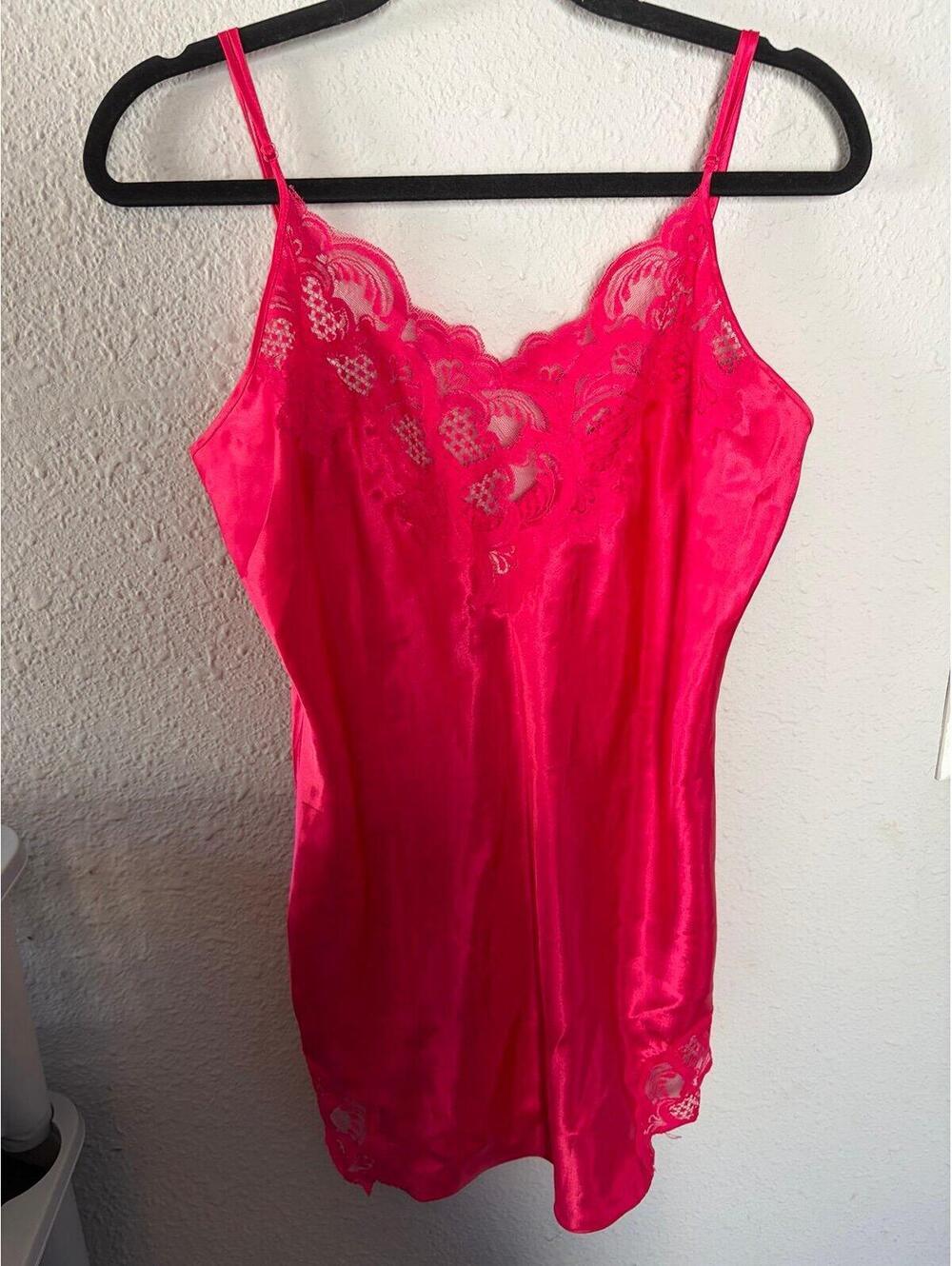 Vintage Victoria's Secret Pink Slip Dress size L